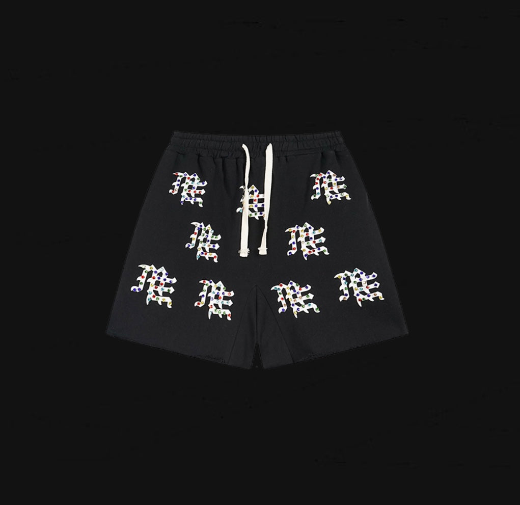 Mixed Emotions Black ME Shorts