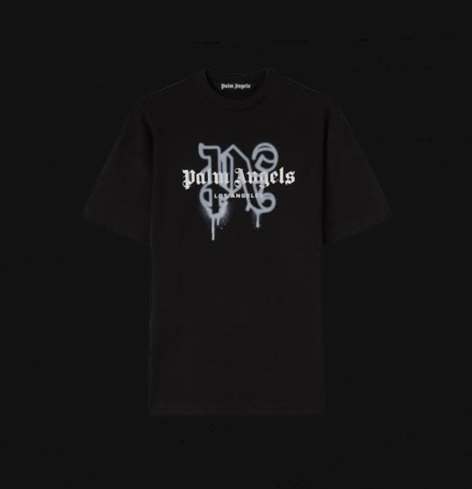 Palm Angels Los Angels Monogram Tee (Black)