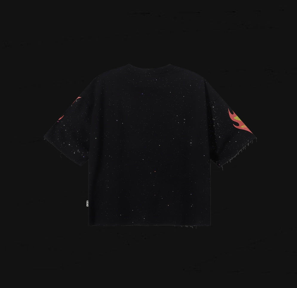BKYS On Fire F-Terry Cropped Tee