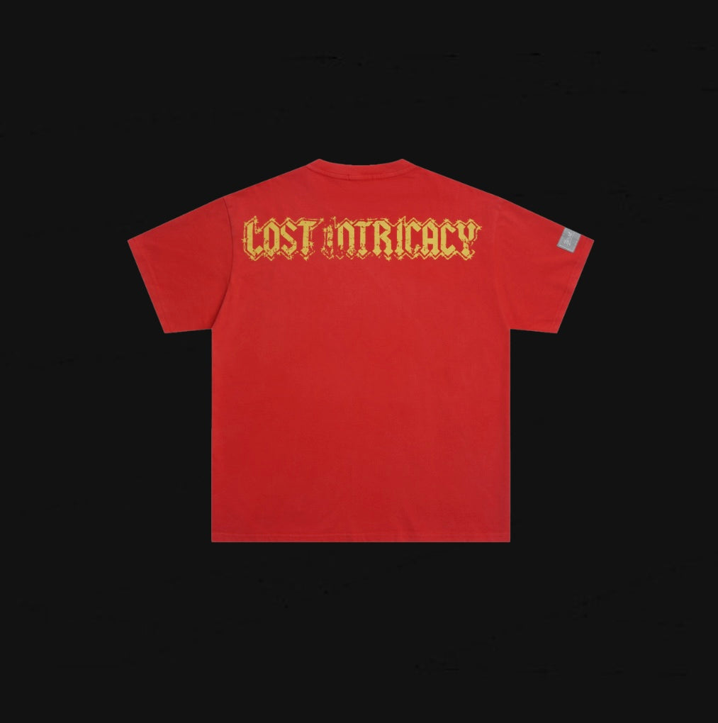 Lost Intricacy Red Rhinestone Tee