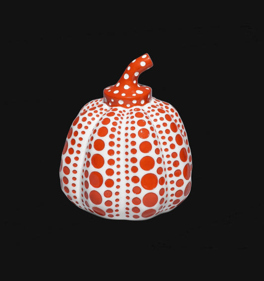 Yayoi Kusama Pumpkin Cast Resin Figure Red