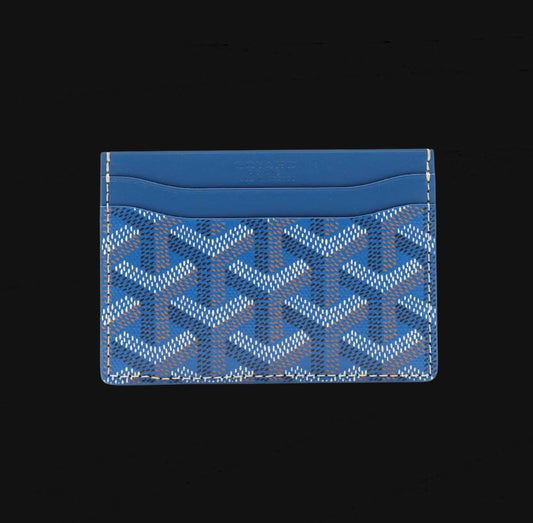 GOYARD Saint-Sulpice Card Wallet Sky Blue