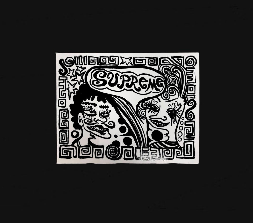 Supreme Faces Sticker