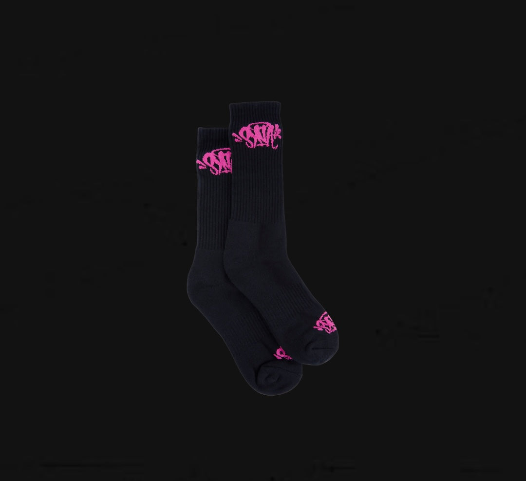 Syna Wolrd Black/Pink Socks