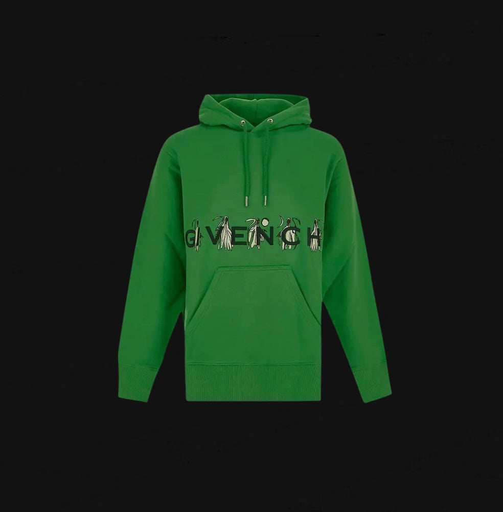 Givenchy Branding Embroidery Classic Fit Hoodie
