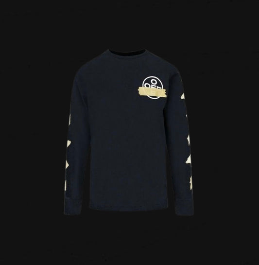 Off White Tape Arrow L/S Tee Black