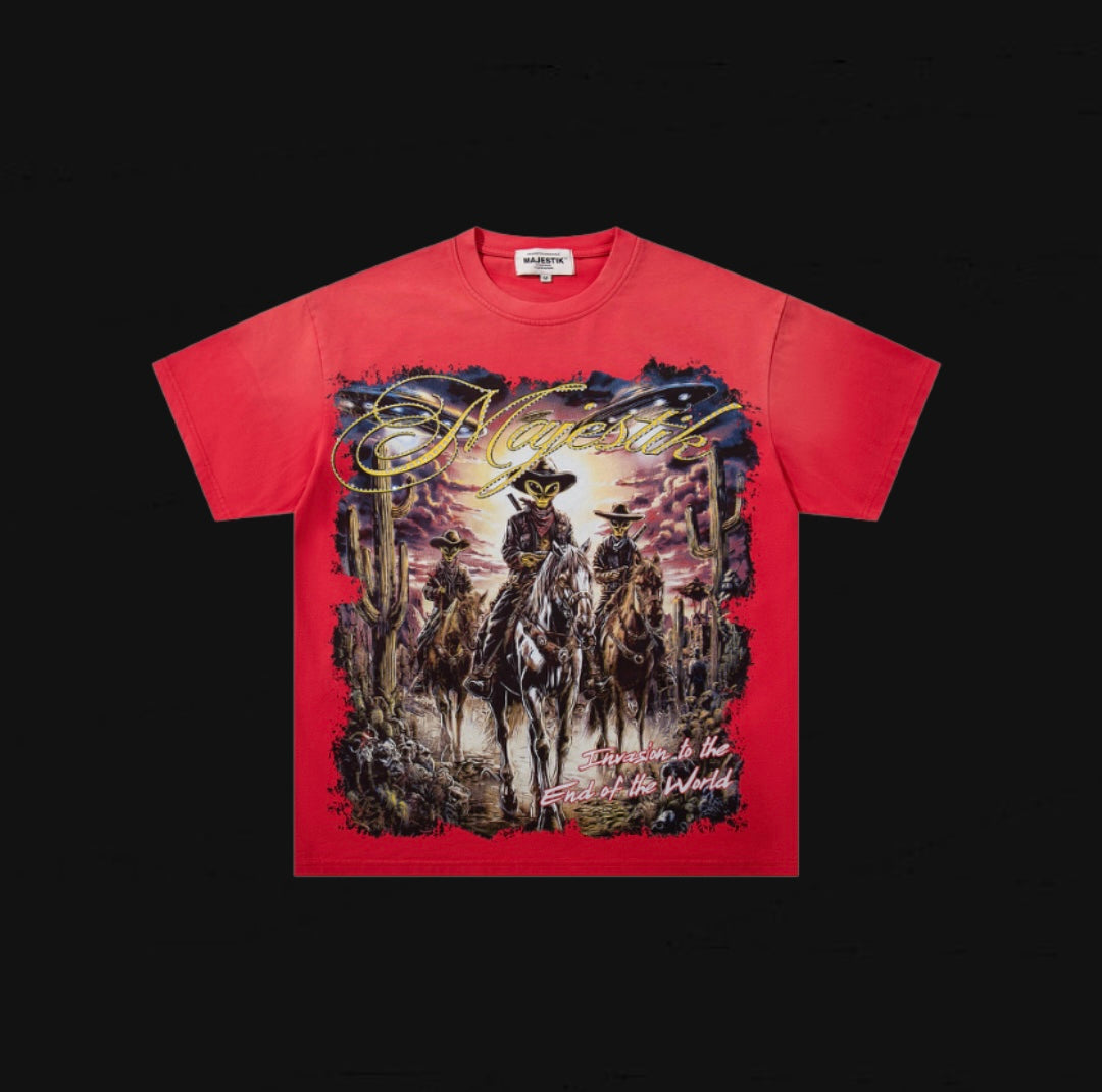 Majestik Dyed F-Terry DTG Graphic Tee