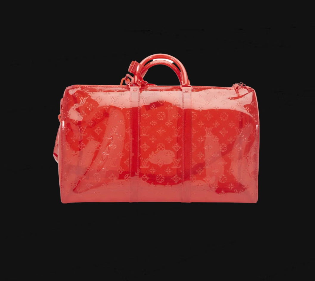 Louis Vuitton Keepall Bandouliere Monogram 50 Red