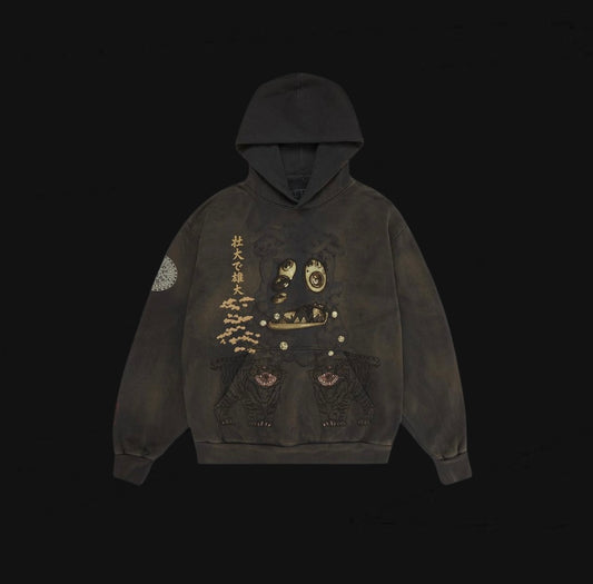 Travis Scott Cactus Jack x Takashi Murakami Hollow Hoodie "Black"