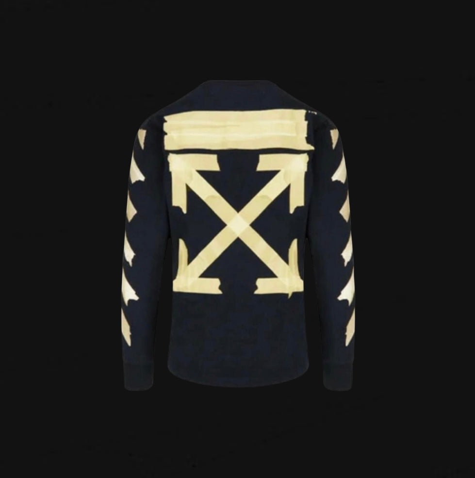 Off White Tape Arrow L/S Tee Black