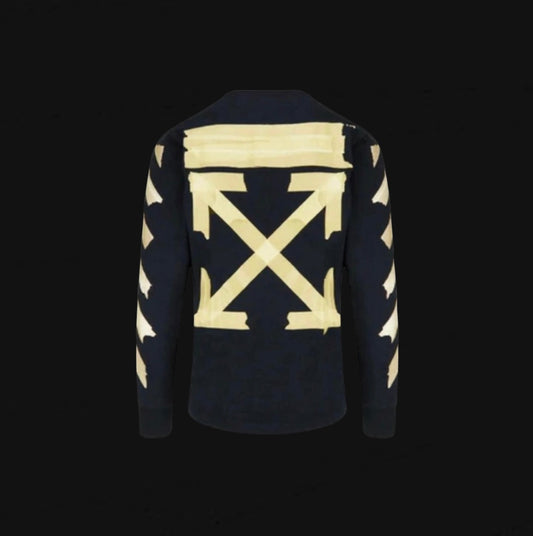 Off White Tape Arrow L/S Tee Black