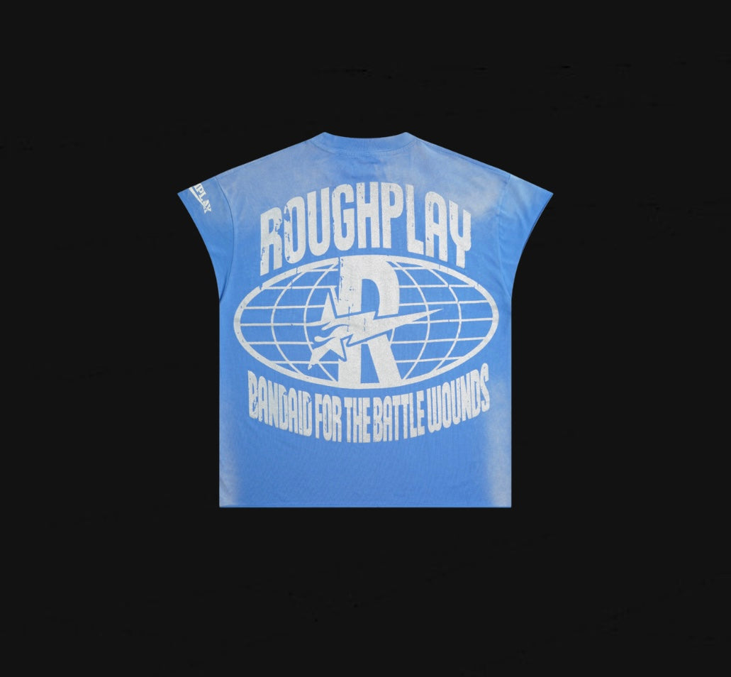 RoughPlay Bandaid Skeleton Bling Sleeveless Tee