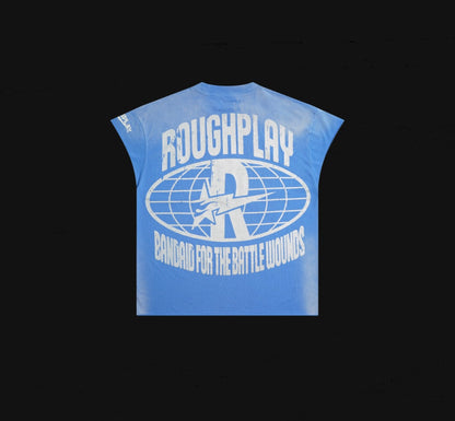RoughPlay Bandaid Skeleton Bling Sleeveless Tee