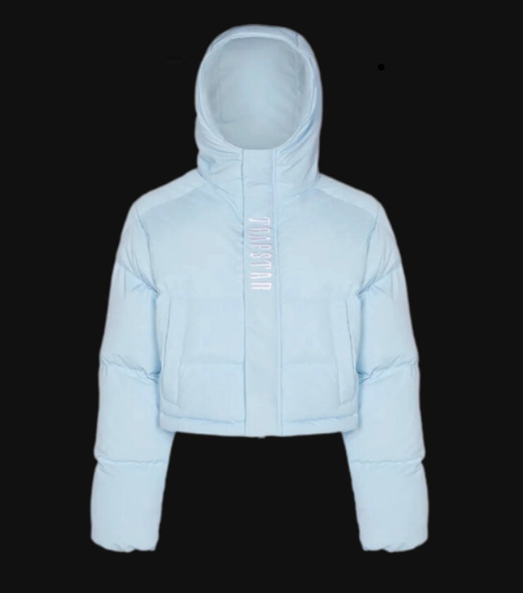 Trapstar Women's Decoded 2.0
Hooded Puffer Ice Blue