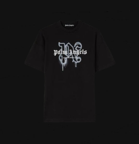 Palm Angels Los Angels Monogram Tee (Black)