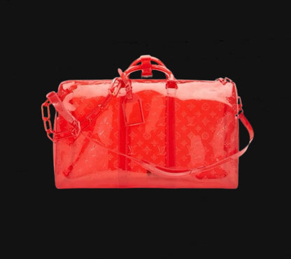 Louis Vuitton Keepall Bandouliere Monogram 50 Red