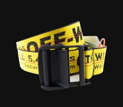 Off-White ‘Industrial belt ‘ Yellow /B ss17