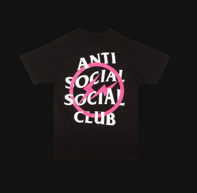 Anti Social Social Club x Fragment Pink Bolt Tee