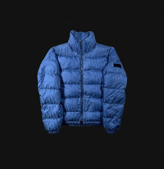 Dior Monogram Oblique Down Jacket Baby Blue