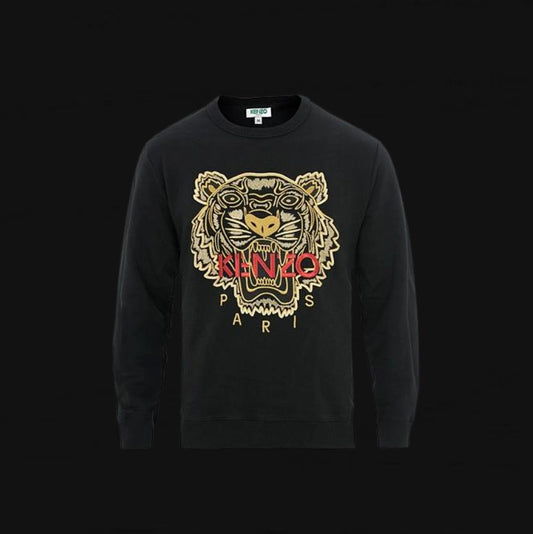 Kenzo Black/Gold Embroidered Sweatshirt