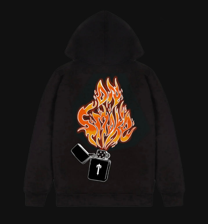 Trapstar On Smoke 2.1 Hoodie - Black/Orange