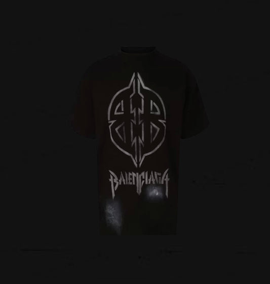 Balenciaga Oversized Metal BB Stencil Tee
