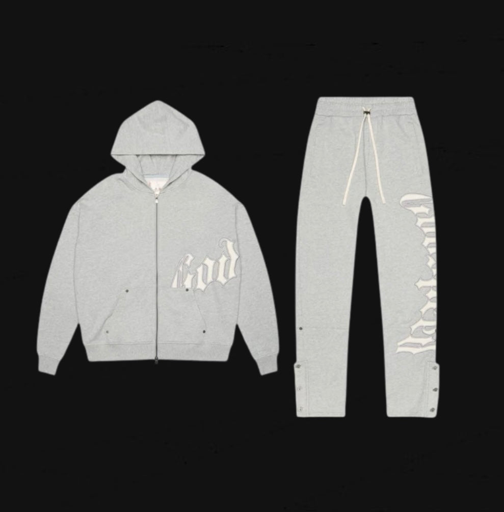 Godspeed OG Logo Sweatsuit V5 “Heather Grey”