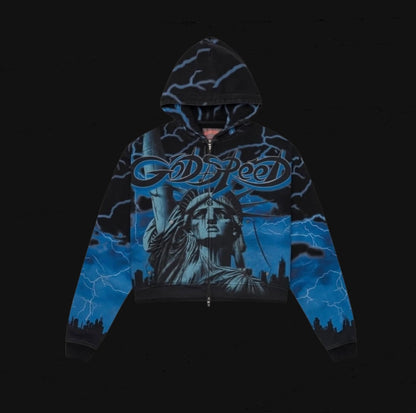 Godspeed Voltage Zip V2 Hoodie Blue