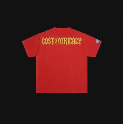 Lost Intricacy Red Rhinestone Tee