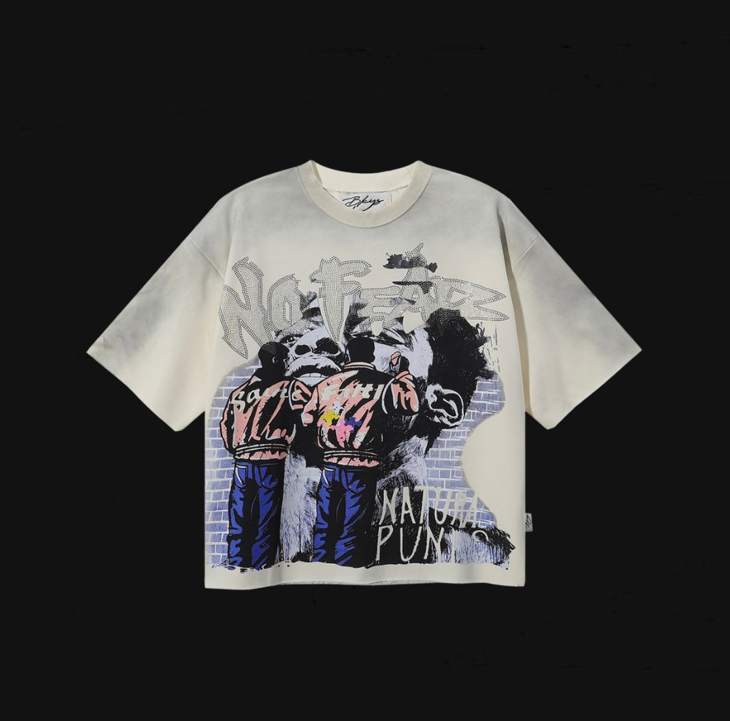 BKYS Natural Punks F-Terry Cropped Tee