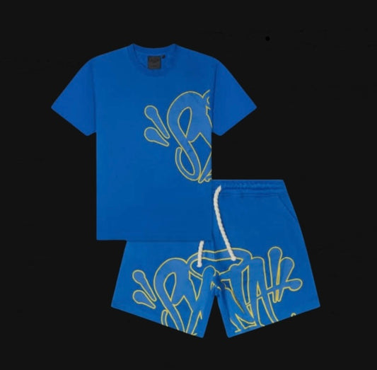 Syna World Cobalt Twinset Shorts and Tee - Blue