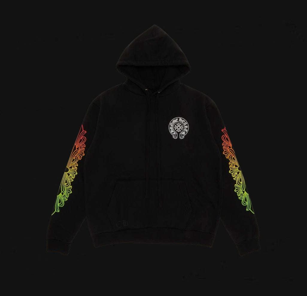 Chrome Hearts Gradient Floral Hoodie
