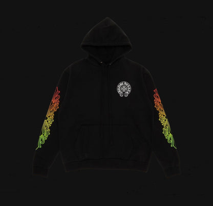 Chrome Hearts Gradient Floral Hoodie