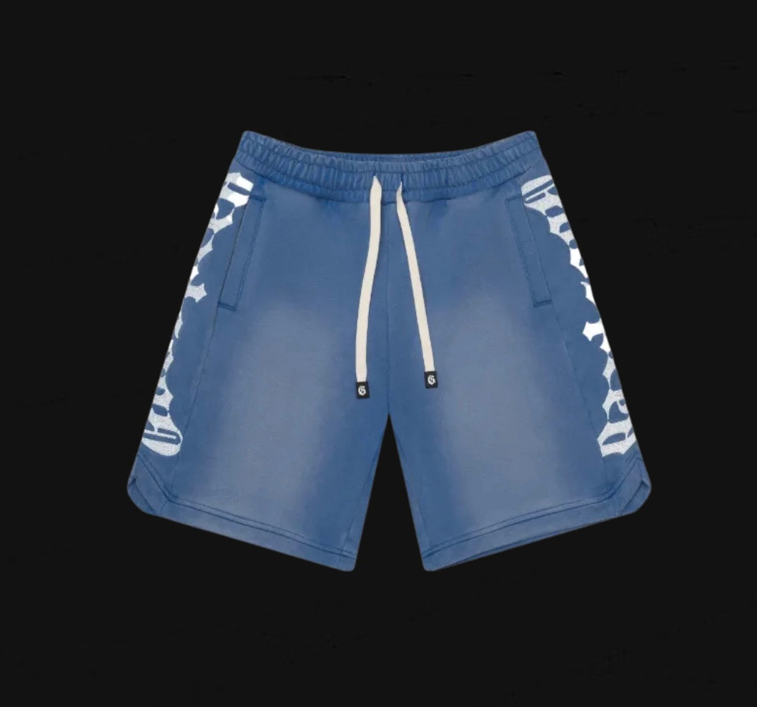 Godspeed Courtside Shorts Blue Sun Fade