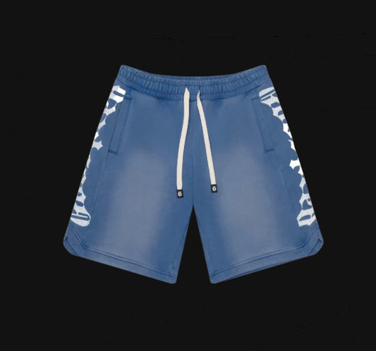 Godspeed Courtside Shorts Blue Sun Fade