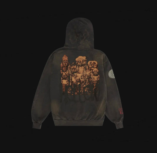 Travis Scott Cactus Jack x Takashi Murakami Hollow Hoodie "Black"