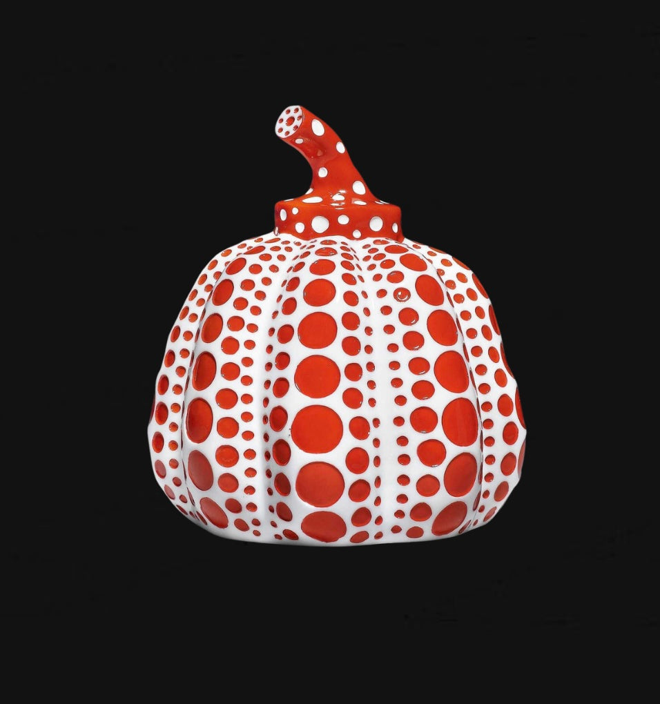 Yayoi Kusama Pumpkin Cast Resin Figure Red