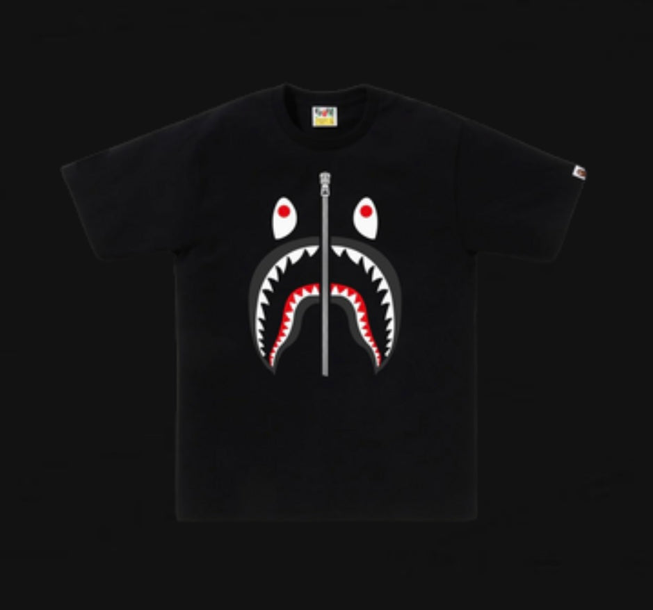 Bape Shark Mouth Tee Black
