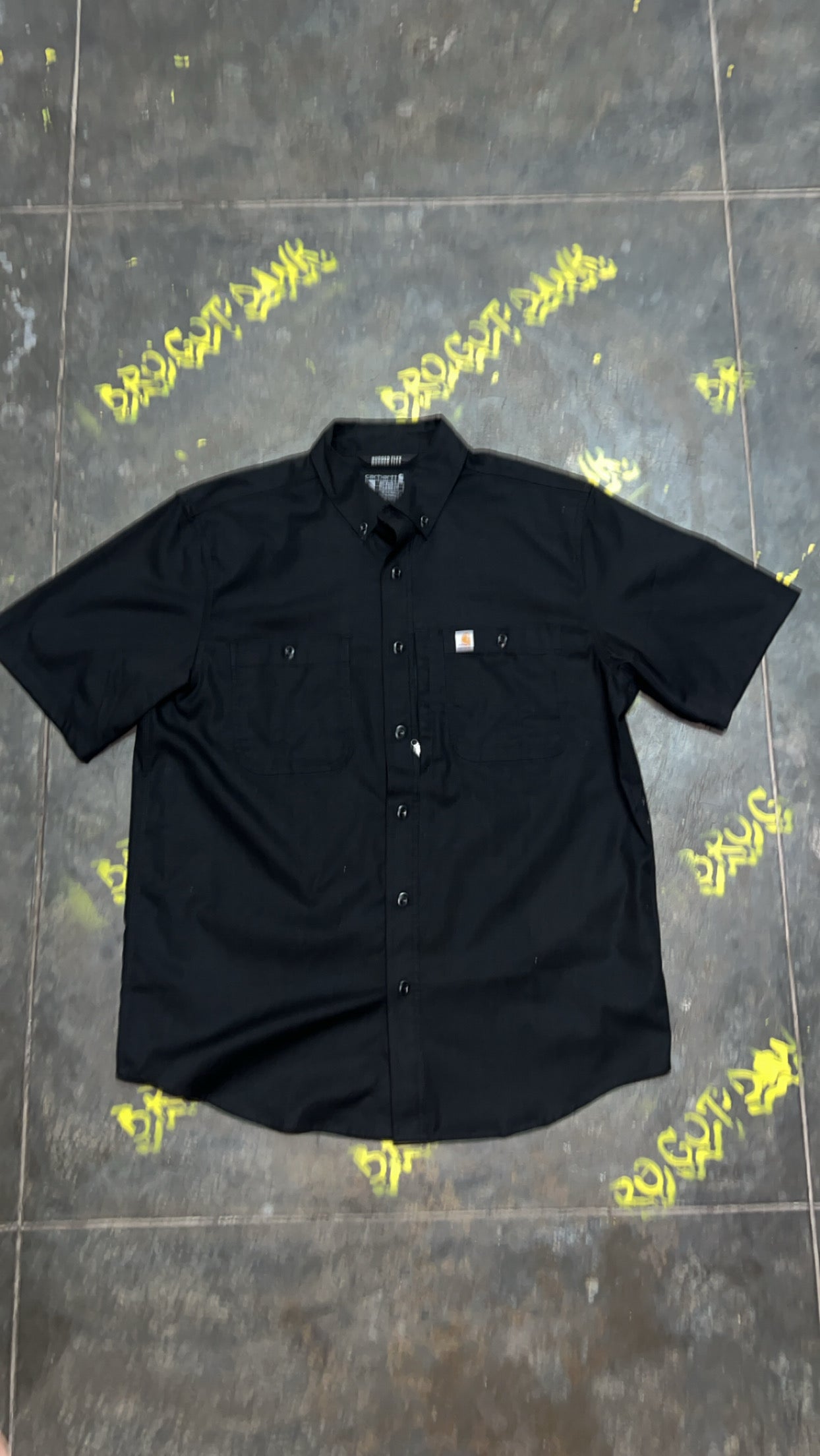 Carhartt Short Sleeve Denim Shirt Black