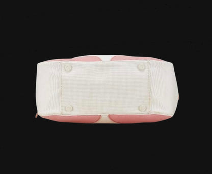 Chanel Marshmallow Coco Mark Tote Bag Pink White Cloth