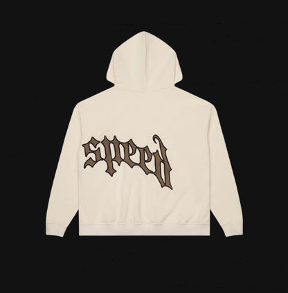 Godspeed OG logo V2 Sweatsuit “Bone/Red”