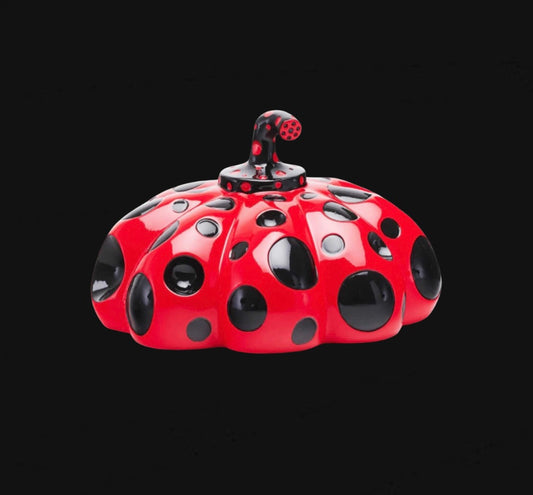 Yayoi Kusama Pumpkin (Kusama Red and Black pumpkin), ca. 2019