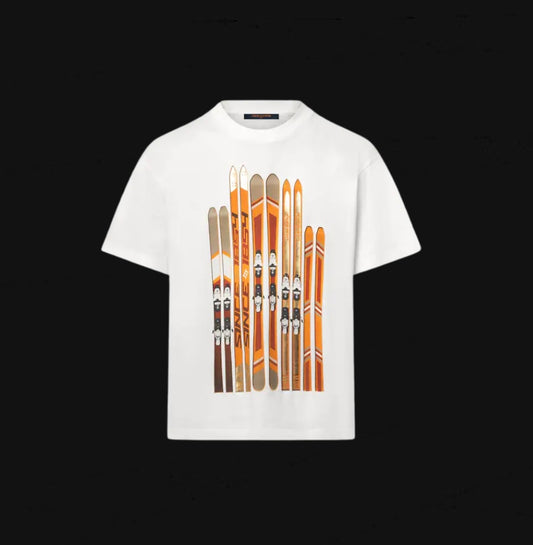 Louis Vuitton Printed Cotton White Tee