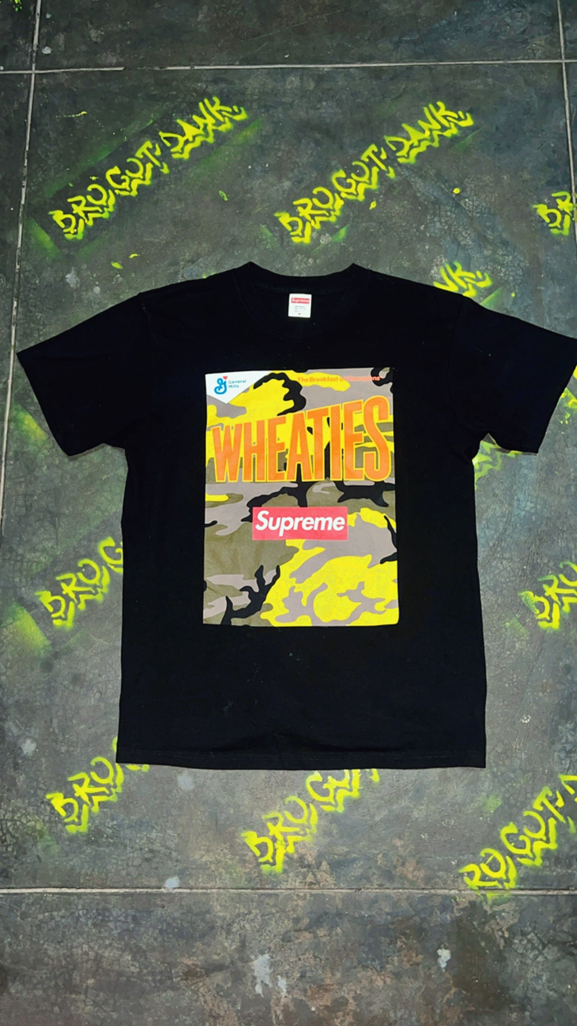 SUPREME Wheaties Tee Black