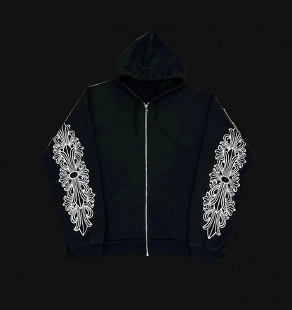 Chrome Hearts Horse Shoe Floral  Hoodie