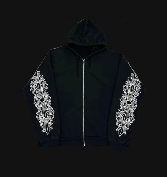 Chrome Hearts Horse Shoe Floral  Hoodie
