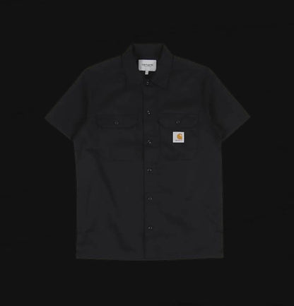 Carhartt Short Sleeve Denim Shirt Black