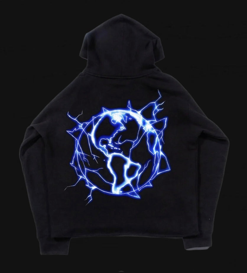 Revenge Blue Lightning Hoodie