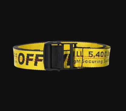 Off-White ‘Industrial belt ‘ Yellow /B ss17