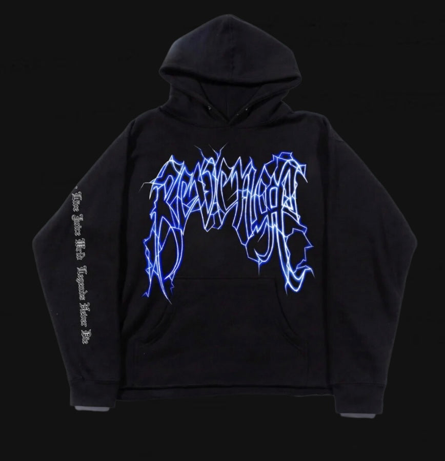 Revenge Blue Lightning Hoodie